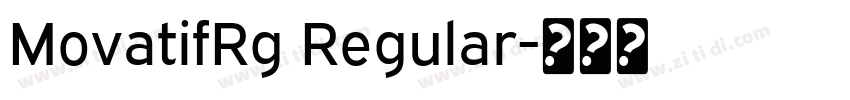 MovatifRg Regular字体转换